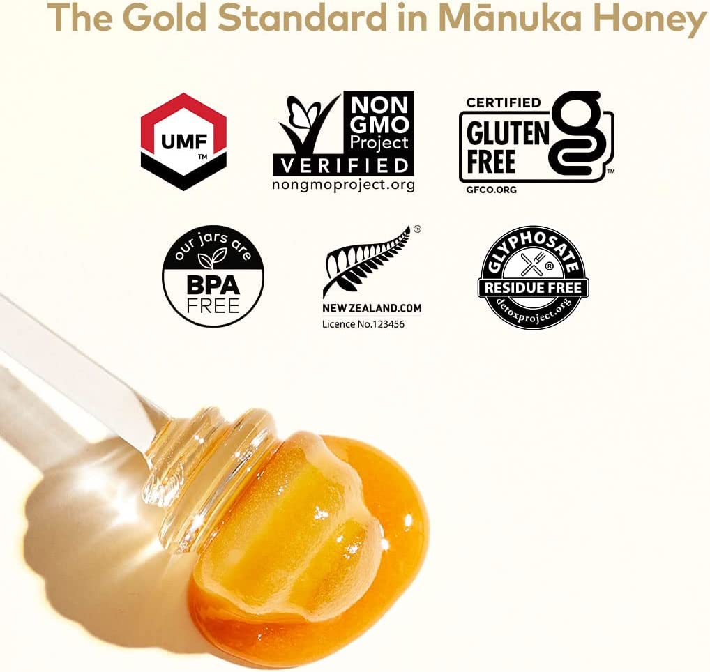 Comvita Certified UMF 5+ (MGO 83+) Raw Manuka Honey I New Zealand's #1 Manuka Brand I Authentic | Non-GMO Superfood for Daily Wellness I 8.8 oz